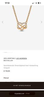 Pandora Ketting Hart Verguld, Ophalen, Met hanger, Nieuw, Goud