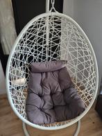 EI/ Hangstoel swing met standaard en kussens, Huis en Inrichting, Stoelen, Ophalen, Zo goed als nieuw, Wit, Eén