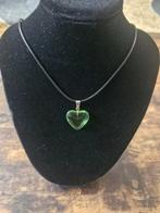 Ketting Met groen stenen hart h, Verstelbaar, Onbekend, Nieuw, Ophalen of Verzenden