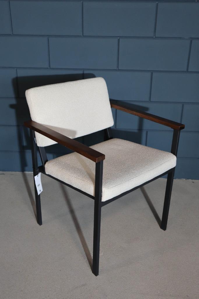 8 eetkamerstoelen loods5 zgan, Huis en Inrichting, Stoelen, Zo goed als nieuw, Vijf, Zes of meer stoelen, Hout, Metaal, Stof, Wit