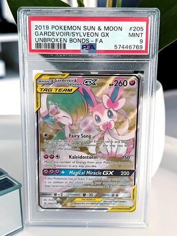 Gardevoir Sylveon GX Tag Team Unbroken Bonds PSA 9 Mint beschikbaar voor biedingen