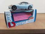 Burago.  MASERATI GRAND TOURISMO.  zilver  metalic., Ophalen of Verzenden, Zo goed als nieuw, Auto, Overige merken