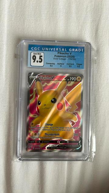 Pikachu V vivid voltage cgc 9.5 pokemon beschikbaar voor biedingen