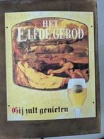 Het elfde gebod Bier schild, Ophalen of Verzenden, Zo goed als nieuw, Reclamebord, Plaat of Schild, Overige merken