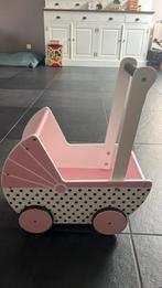 Houten poppenwagen stippen, Kinderen en Baby's, Speelgoed | Houten speelgoed, Ophalen, Zo goed als nieuw