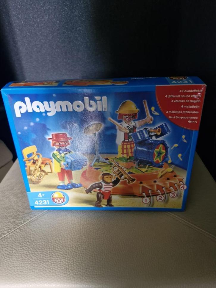 Playmobil clowns band met aapje 4231, Kinderen en Baby's, Speelgoed | Playmobil, Nieuw, Complete set, Ophalen of Verzenden