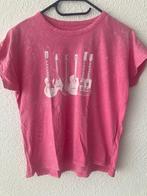Zadig en Voltaire gitaar roze tee shirt cropped, Zadig en Voltaire, Verzenden, Zo goed als nieuw, Korte mouw