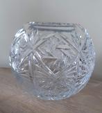 ronde kristallen vaas, Huis en Inrichting, Woonaccessoires | Vazen, Ophalen, Overige kleuren, Minder dan 50 cm, Glas