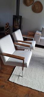 Gijs van der Sluis Fauteuil Model 30 als nieuw 2x, Huis en Inrichting, Fauteuils, Ophalen, Metaal, 75 tot 100 cm, Zo goed als nieuw