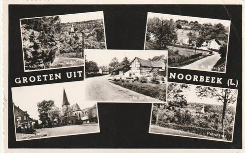 NOORBEEK Mheerelindje Dorpsgezichten Wesch Groeten, Verzamelen, Ansichtkaarten | Nederland, Gelopen, Limburg, 1940 tot 1960, Verzenden