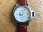 Herenhorloge automaat, Overige merken, Leer, Staal, Verzenden