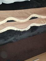 Licht bruine raamband met beige franjes., Ophalen of Verzenden, Gebruikt, Overige merken