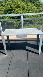 Tuin/decoratie tafel met lade 110x45 cm en 70cm hoog, Ophalen, Gebruikt, Rechthoekig, Metaal