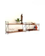 Set van 2 vintage teakhouten wandrekken, WHB Germany ‘60, Huis en Inrichting, Ophalen of Verzenden, Zo goed als nieuw