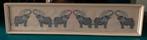 Schilderij geborduurde olifantjes, Antiek en Kunst, Ophalen