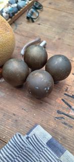 4 Koperen knoppen, Antiek en Kunst, Antiek | Koper en Brons, Ophalen of Verzenden