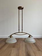 Mooie hanglamp met glazen kappen, Huis en Inrichting, Lampen | Hanglampen, Ophalen of Verzenden, Zo goed als nieuw, Metaal, 75 cm of meer