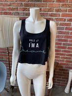 Crop topje van Bershka maat M, Douwenmaat 8-3 Meppel, Info@again.nu, Zwart, Nieuw