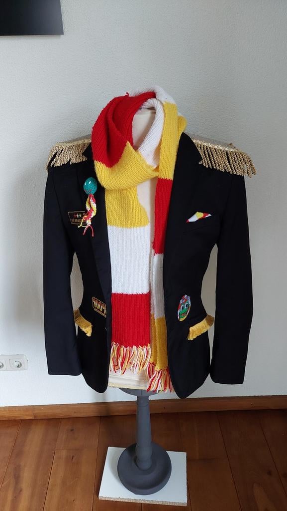 Oeteldonk zwart heren jasje maat 44, Carnaval, Ophalen of Verzenden, Zo goed als nieuw, Kleding