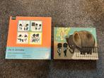 2 Houten Puzzels, Jip & Janneke, Kinderen en Baby's, Speelgoed | Kinderpuzzels, Ophalen of Verzenden, Gebruikt
