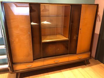 Vintage jaren 50 kast Highboard cabinet  beschikbaar voor biedingen