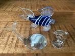 3x glas beeldje vis, Ophalen of Verzenden, Dier