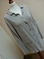 Bruin wit gestreept jasje met zakjes Question L 42 44, Kleding | Dames, Overige kleuren, Maat 42/44 (L), Ophalen of Verzenden