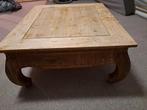 Teakhouten opiumtafel, Zo goed als nieuw, Minder dan 50 cm, Rechthoekig, 50 tot 100 cm