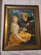 Reproductie - olieverf - 79 x 64 - incl lijst, Ophalen
