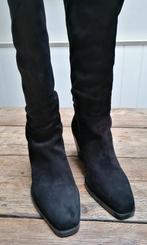 VIA VAI Zwart suede hoge laarzen Maat 38...Nieuw!, Kleding | Dames, Schoenen, Via Vai, Hoge laarzen, Verzenden, Zwart