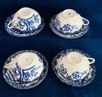 4 kop & schotels Sakura Blossom Blauw Wit servies Gemerkt, Antiek en Kunst, Ophalen