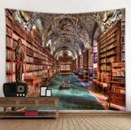 Bibliotheek Wandkleed 3D Wand Kleed Boeken Muurkleed, Huis en Inrichting, Verzenden, Nieuw, Rechthoekig