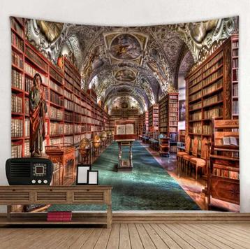 Bibliotheek Wandkleed 3D Wand Kleed Boeken Muurkleed beschikbaar voor biedingen