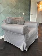 Fauteuil Ektorp grijs, Huis en Inrichting, Ophalen, Minder dan 75 cm, Zo goed als nieuw, 75 tot 100 cm