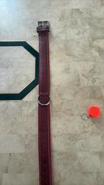 Leren honden halsband rood 100% Leder, Ophalen of Verzenden, Nieuw