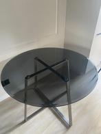 Ronde 4 pers- eettafel van het merk MADE, Huis en Inrichting, Tafels | Eettafels, Ophalen, Gebruikt, Rond, Glas
