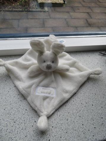 Knuffeldoek konijn merk VIB Very Important Baby wit velours beschikbaar voor biedingen