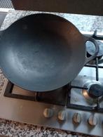 Gietijzeren wok, Huis en Inrichting, Ophalen, Zo goed als nieuw, Gietijzer, Wok