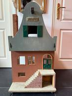 Groot houten huis poppenhuis grachtenpand op wieltjes, Ophalen, Gebruikt, Poppenhuis