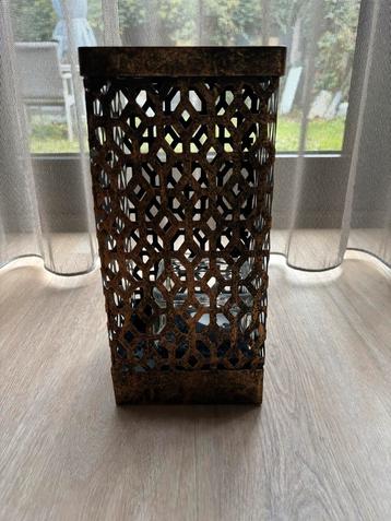 Koperkleurig windlicht - sfeervol! beschikbaar voor biedingen