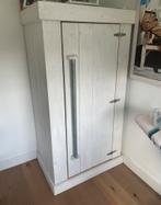 Wit steigerhout kledingkast, Huis en Inrichting, Kasten | Kledingkasten, Ophalen, Gebruikt, 50 tot 75 cm, 150 tot 200 cm