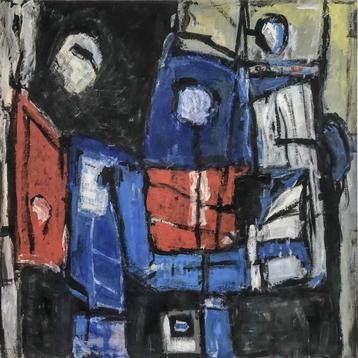 Naar Karel Bleijenberg - schilderij 100 x 100 cm beschikbaar voor biedingen