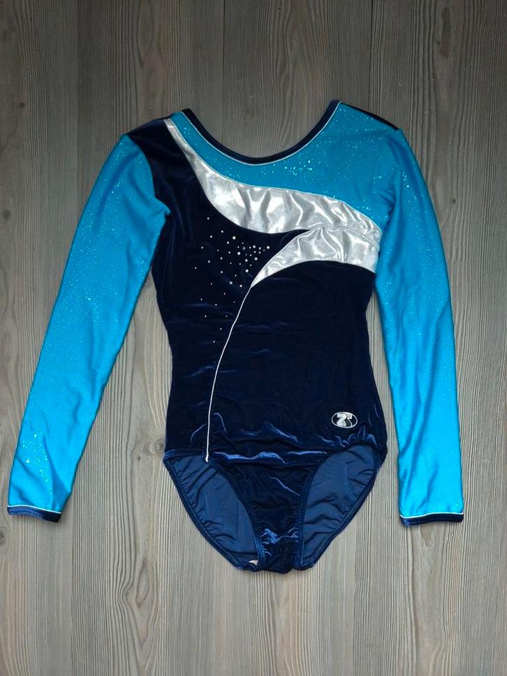 Turnpakje maat 38, Sport en Fitness, Turnen, Zo goed als nieuw, Turnpak(je), Maat 36 t/m 42, Blauw, Ophalen of Verzenden