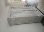 Antieke massief houten kast – Whitewash / Ibiza stijl – met, Huis en Inrichting, Ophalen of Verzenden, Gebruikt, 25 tot 50 cm