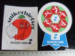 2x sticker suiker unie breda logo suikerbietser suikerbiet, Verzenden, Zo goed als nieuw, Bedrijf of Vereniging