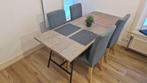 Handgemaakte houten eettafel 80 x 185 cm, Ophalen, 50 tot 100 cm, Zo goed als nieuw, Vijf personen of meer