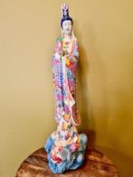HANDGESCHILDERDE KWAN YIN 70 CM! (in 2 uitvoeringen), Ophalen of Verzenden, Nieuw, Mens