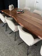 ZGAN: prachtige boomstamtafel met spinpoot 300 cm, Huis en Inrichting, Tafels | Eettafels, Ophalen, 100 tot 150 cm, 200 cm of meer