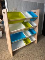 Stevig houten Speelgoedrek / speelgoedkast met bakken, Huis en Inrichting, Ophalen, 50 tot 100 cm, Zo goed als nieuw, Minder dan 100 cm