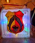 Carnavals glasblokken carnaval prins prinses Adjudant, Ophalen of Verzenden